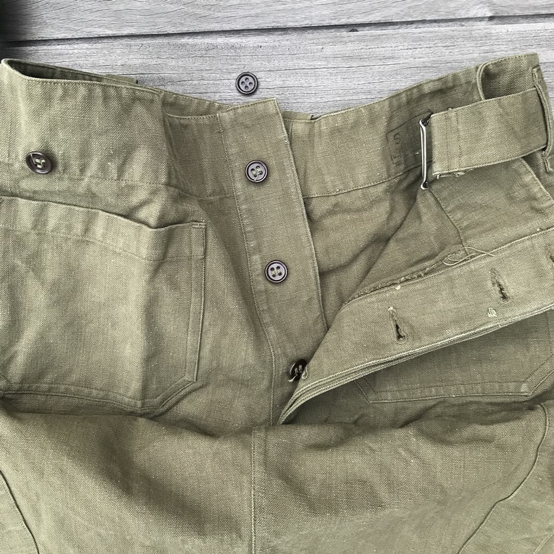 사이즈1 민트급 50년대 프랑스군 모터사이클병 오버팬츠 상품이미지6
