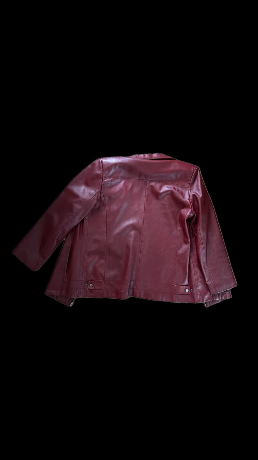 real leather jaket burgundy 상품이미지6