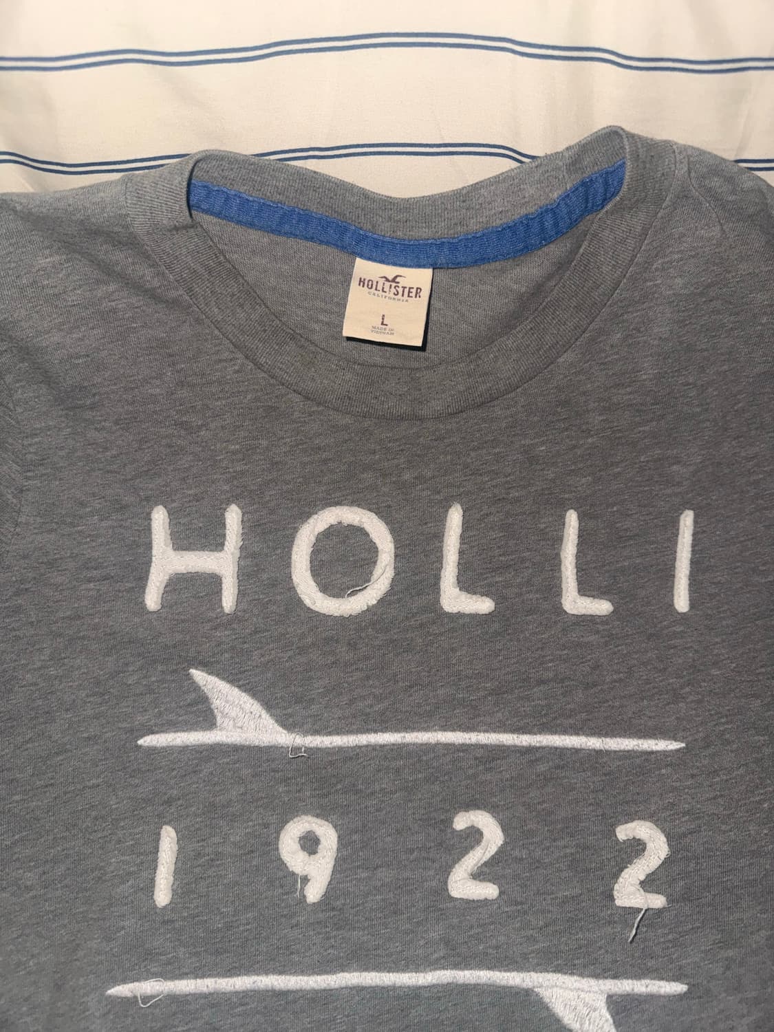 홀리스터 그레이 반팔 티 L 상품이미지2
