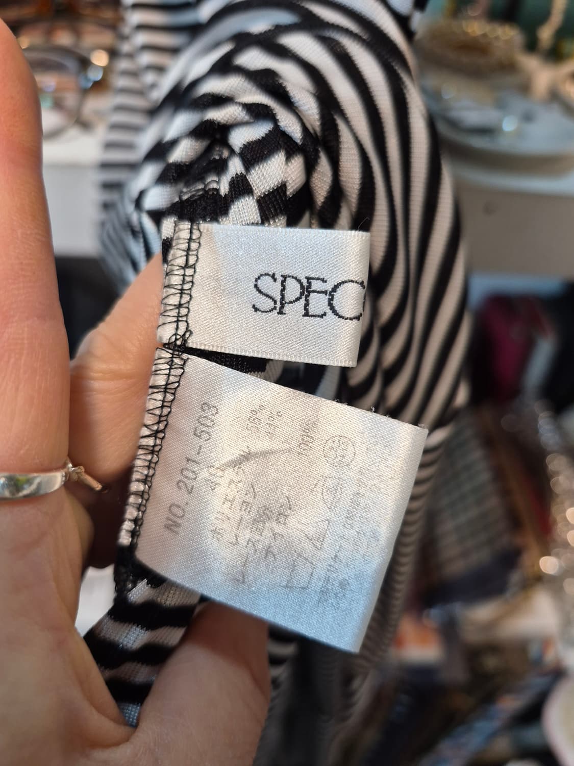 SPECCHIO 줄무늬 라운드넥 원피스 상품이미지7