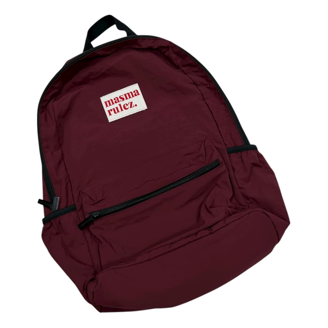 마스마룰즈 빈티지 데일리 백팩 가방 버건디 레드 상품이미지2