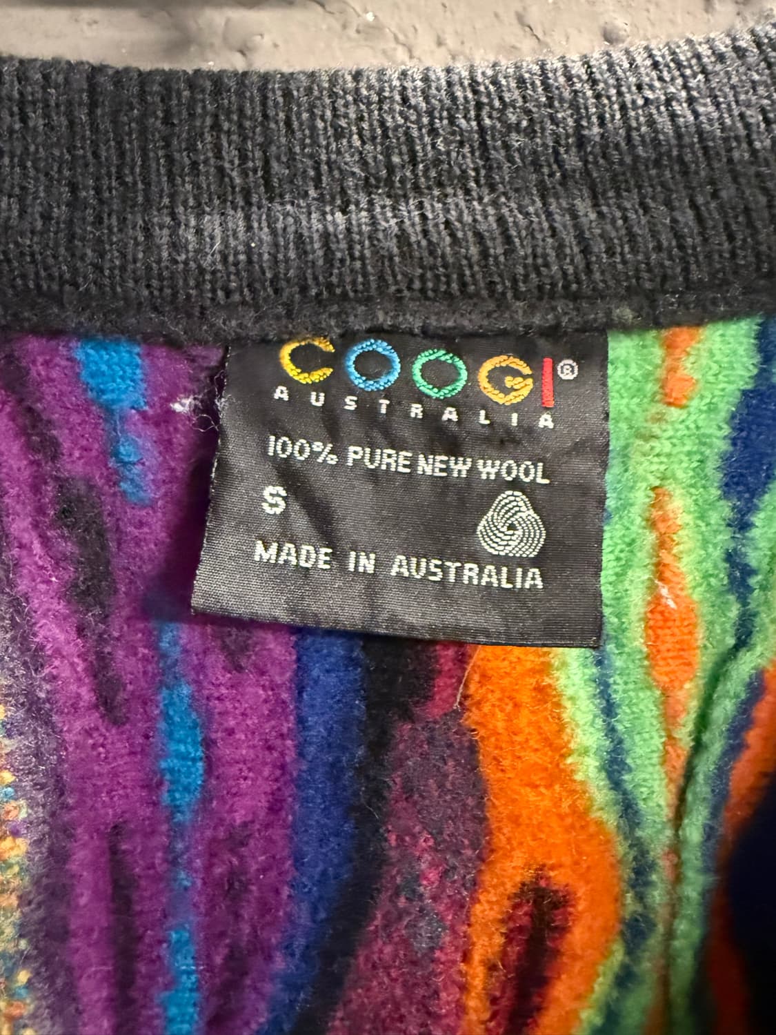 S 쿠지 COOGI 입체 3D 패턴 울 가디건 멀티컬러 상품이미지5