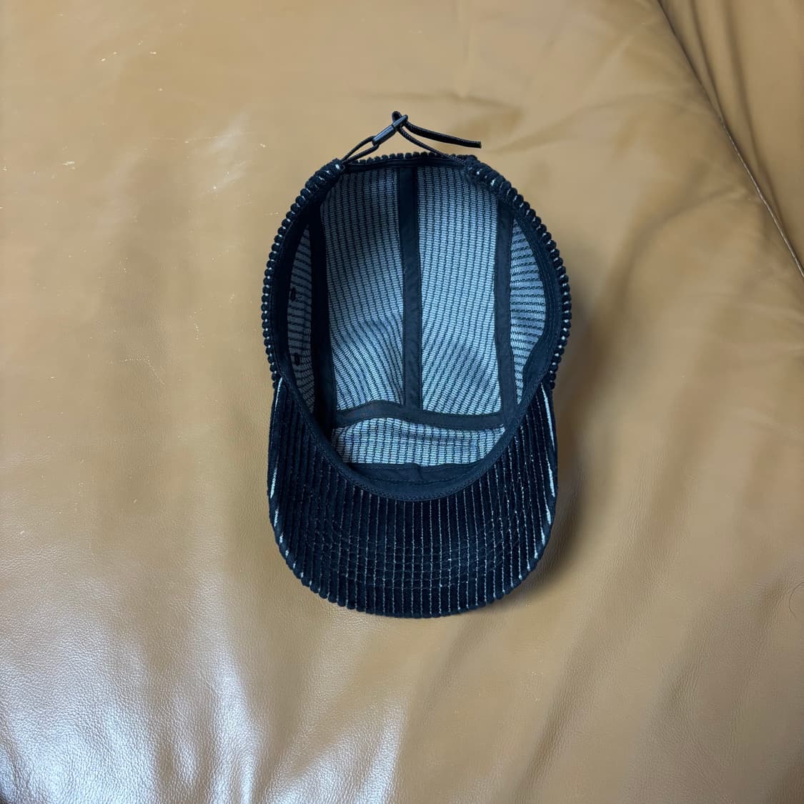 슈프림 캠프캡 모자 박스로고 23SS 코듀로이 투톤 블랙 상품이미지7