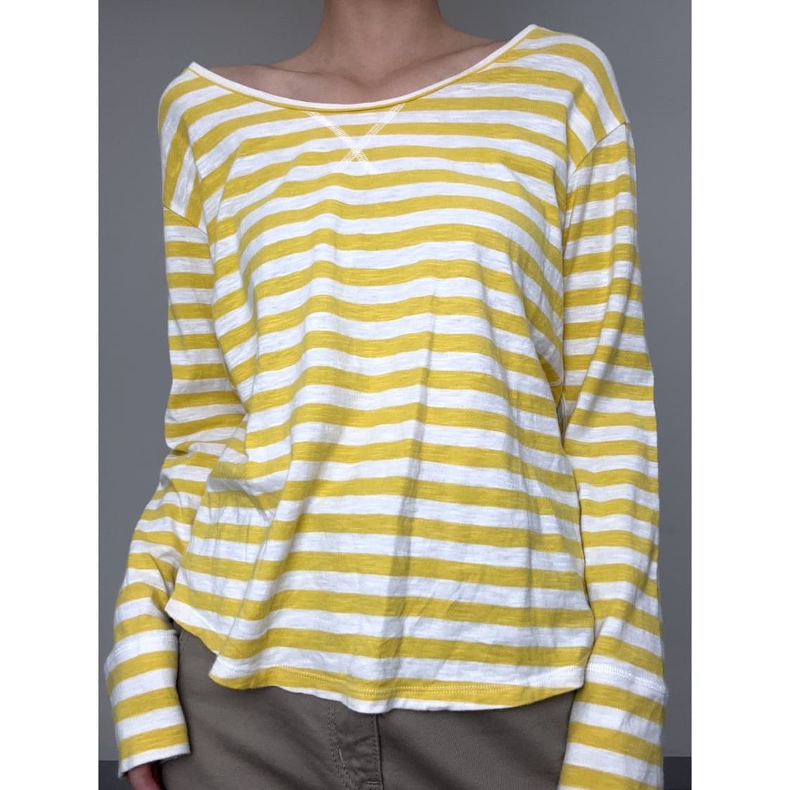 빈티지 캐주얼 스트라이프 롱슬리브 상품이미지1