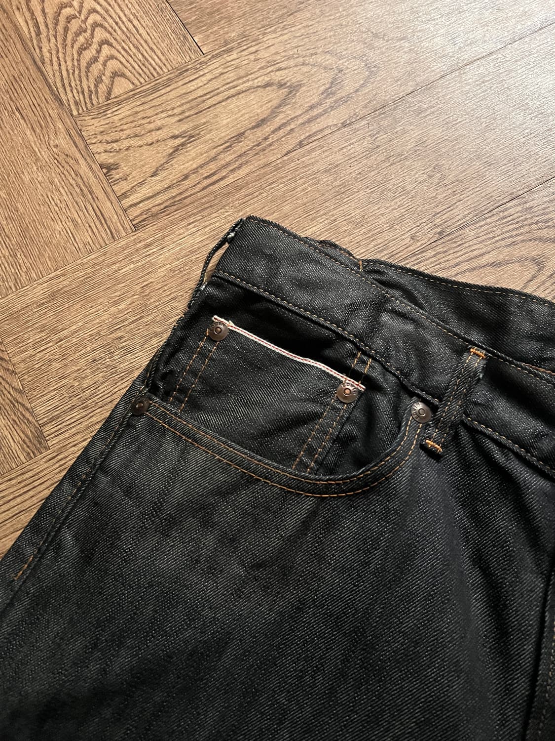 [34]EDWIN 에드윈 재팬메이드 셀비지 신치백 데님 팬츠 상품이미지3