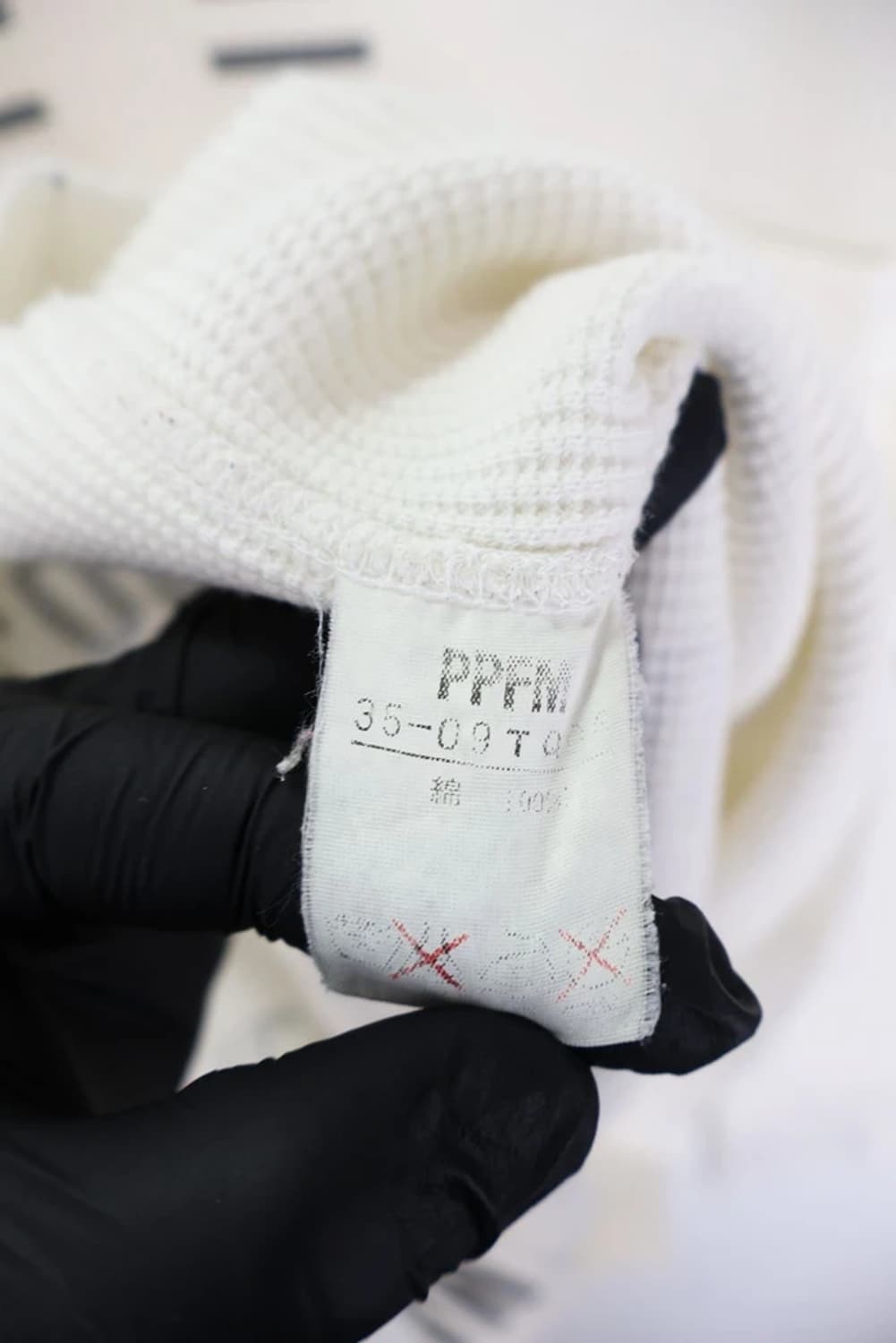  PPFM 프린팅 디테일 화이트 롱슬리브 상품이미지6