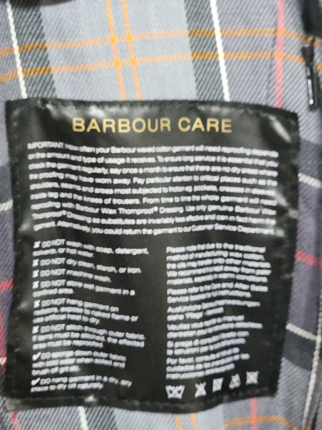 (M) 바버 비드넬 왁스자켓 블랙 왁싱점퍼 영국판  상품이미지5