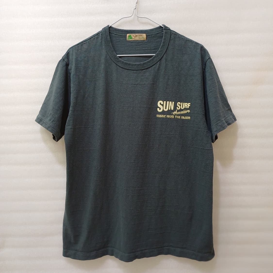 일본정품 선서프 면 라운드 반팔 티 남성 L 면티 챠콜 사랑봉봉 상품이미지3