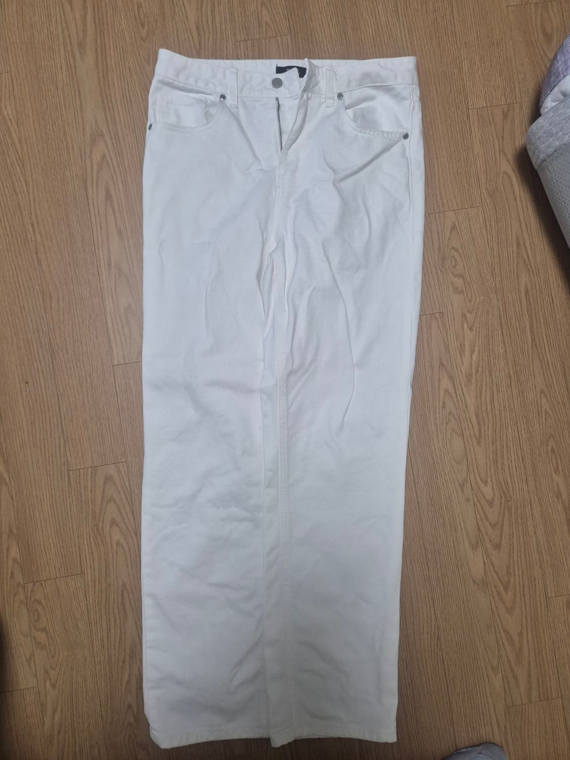 무탠다드 레귤러핏 데님 화이트(30) 상품이미지3