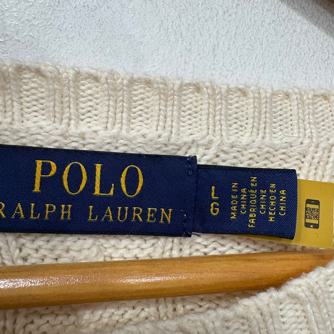 폴로랄프로렌 꽈배기 니트 상품이미지3