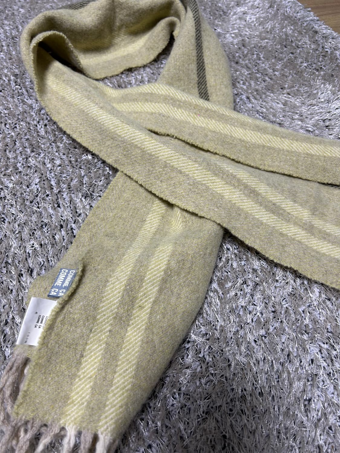 이태리제 꼼사 울 체크 목도리 상품이미지2