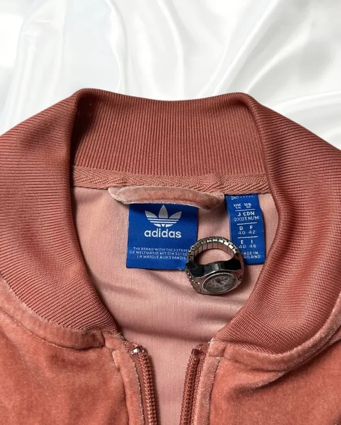 아디다스 인디고 핑크 산딸기 벨벳 트랙탑 져지 상품이미지3