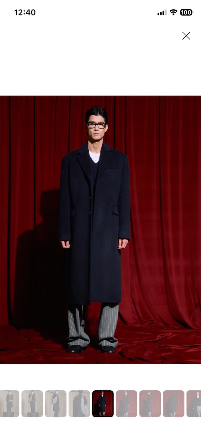 stu 네이비 코트 m 상품이미지1