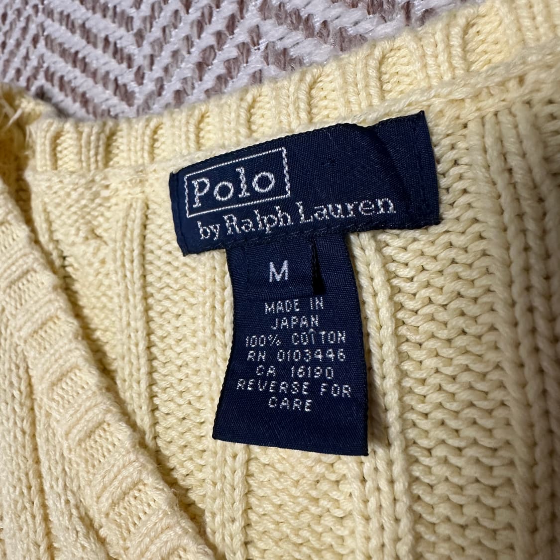 POLO RALPH LAUREN japan made v neck kint 상품이미지3