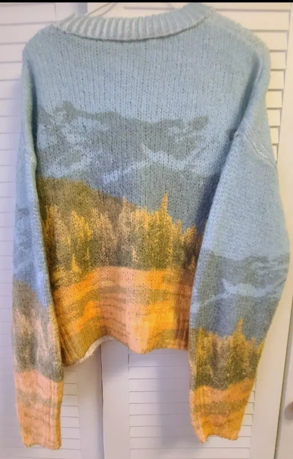 Zara 명화 감성 패턴 니트 상품이미지1