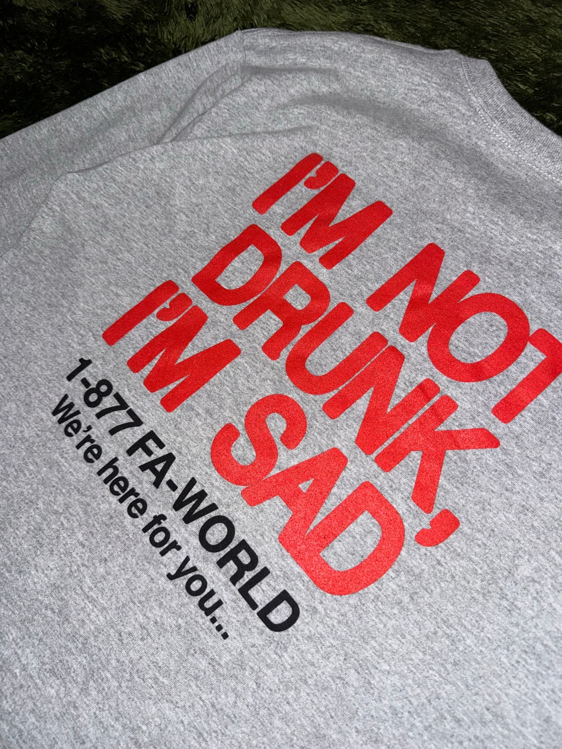 [M] 퍼킹어썸 DRUNK SAD 튜블러 롱슬리브 그레이 상품이미지8