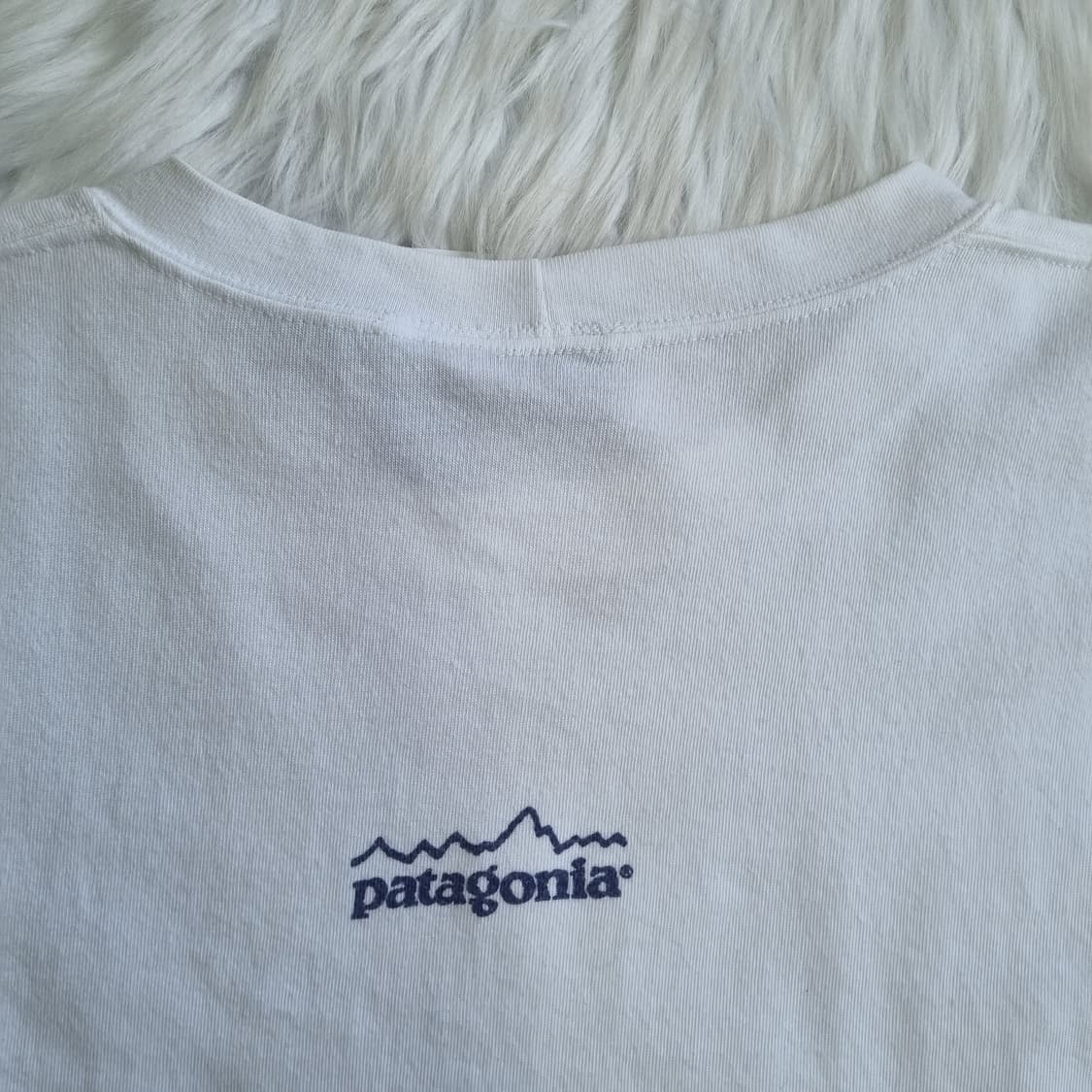 파타고니아 화이트 오버핏 반팔 티셔츠 1986 상품이미지7
