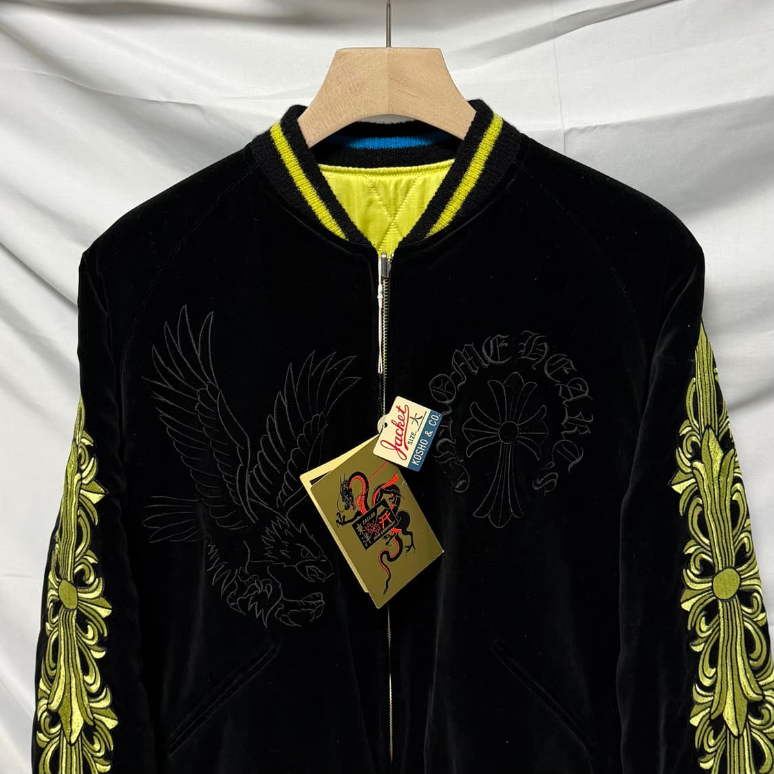 1450판매/새상품 크롬하츠 리버서블 매티보이 스카쟌 봄버 집업 상품이미지2