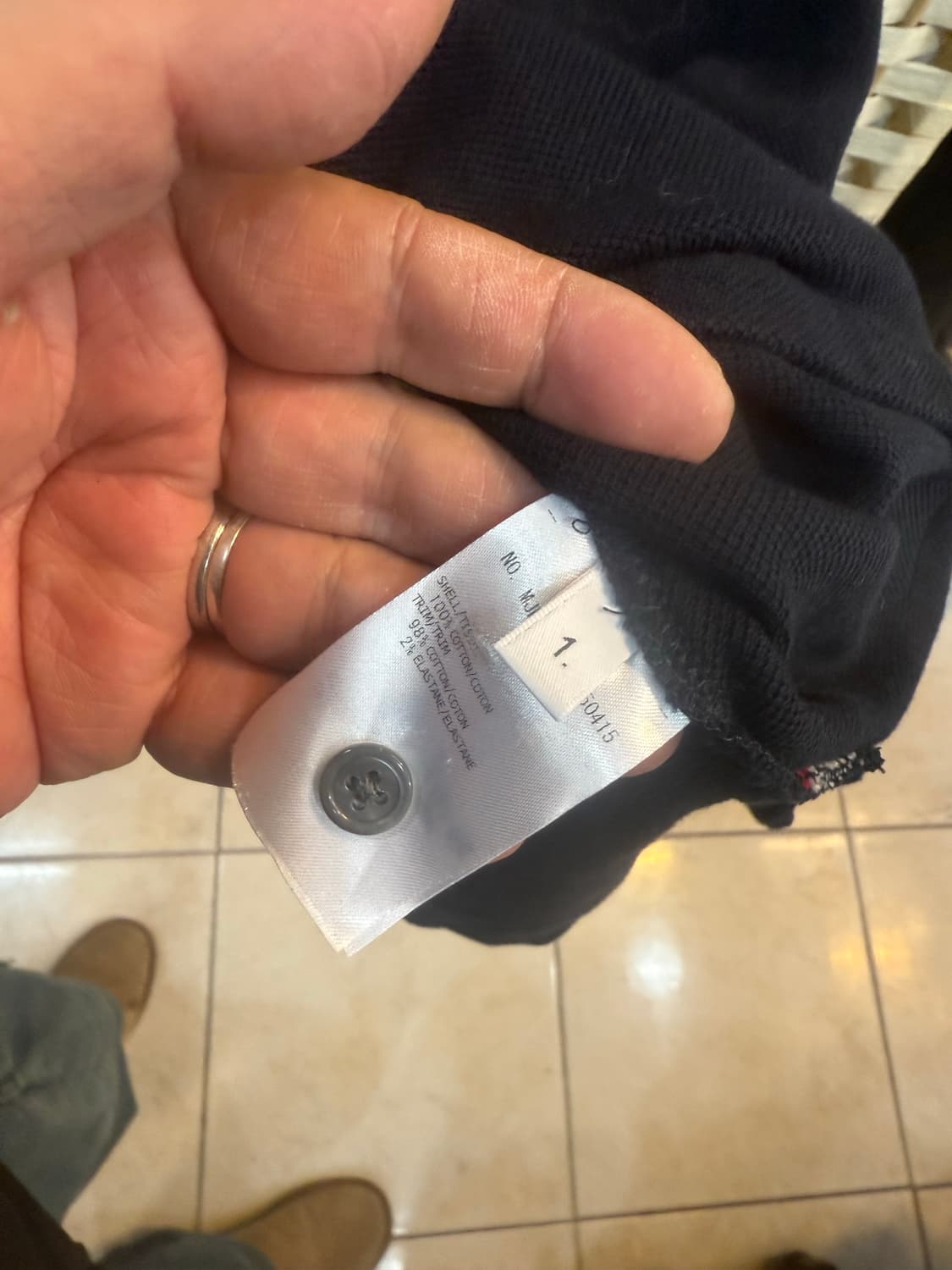 1/95 정품 톰브라운 백스트라이프 카라 반팔 팝니다 상품이미지4