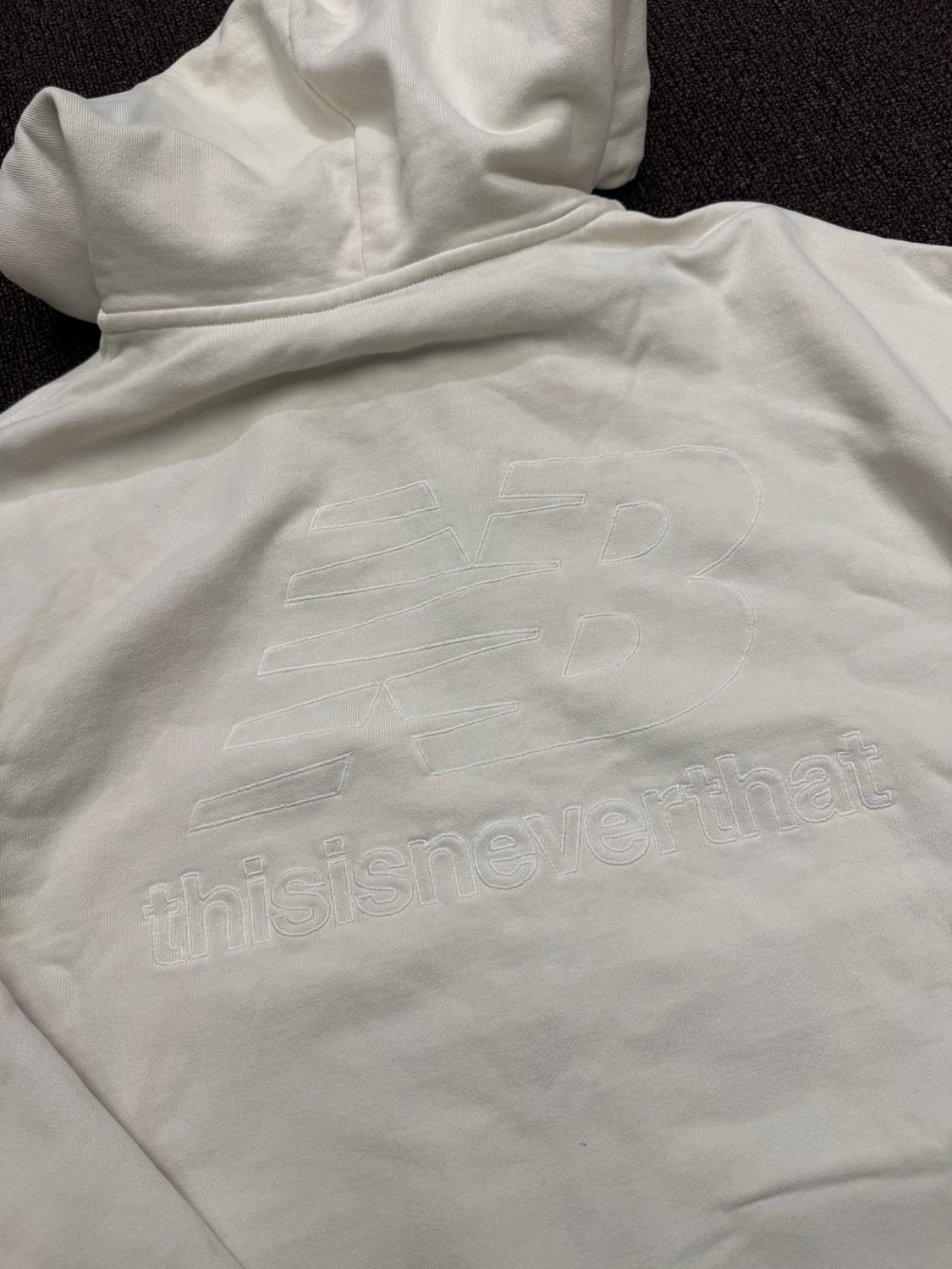 XL)뉴발란스x디네댓 빈티지 아이보리 후드집업 상품이미지6