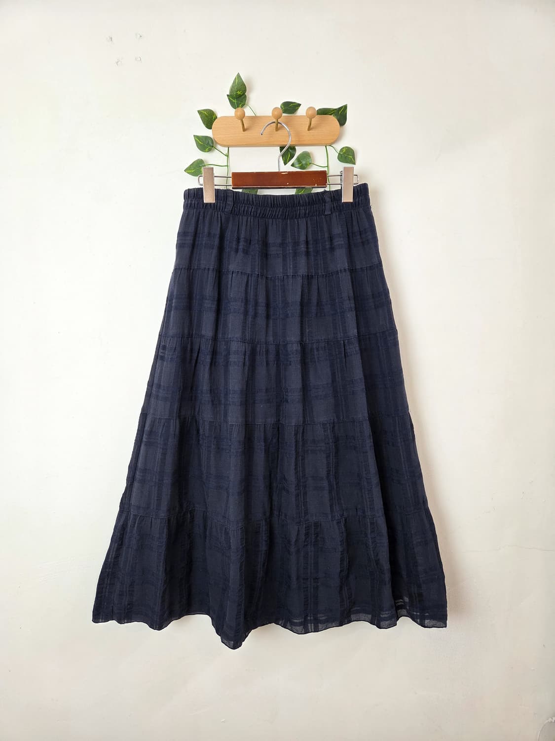 체크 캉캉 롱스커트 상품이미지1