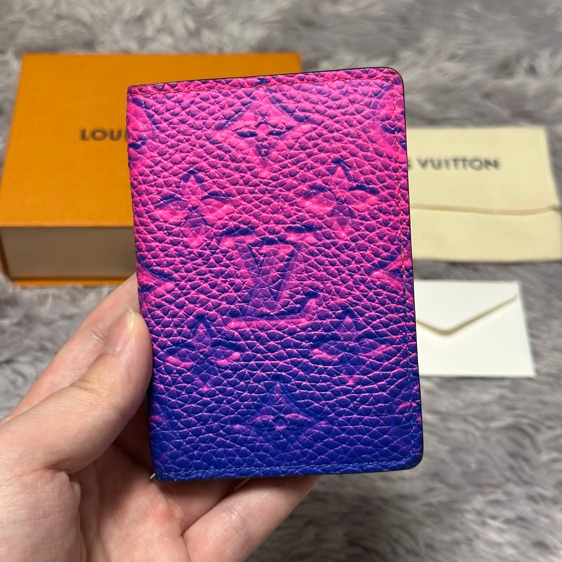 [풀구성] 루이비통 이클립스 토뤼옹 오거나이저 카드지갑 블루로즈 상품이미지1