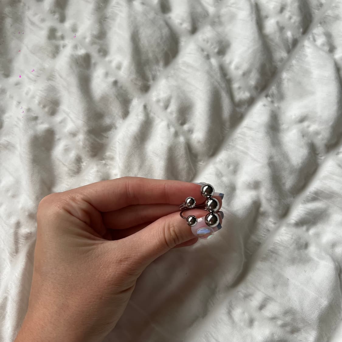 ⚪ 파이브 스피어 반지 상품이미지2