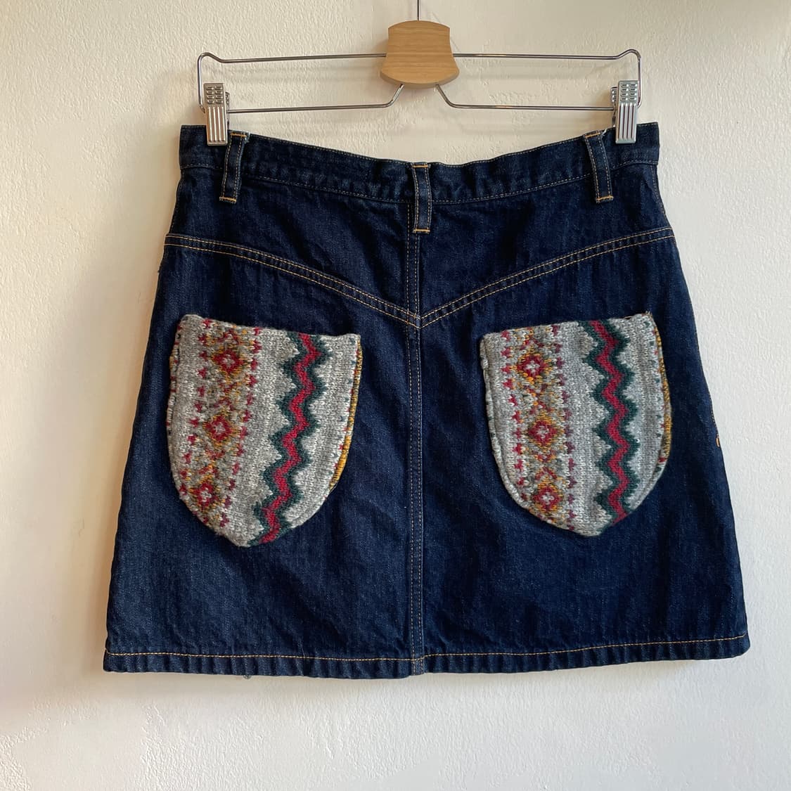 Sunao Kuwahara Patchwork Denim Skirt 상품이미지4