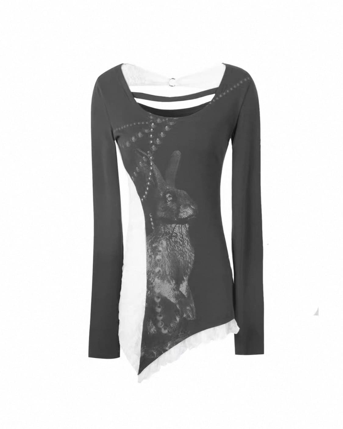 레이스 레이어드 긴팔 상품이미지4