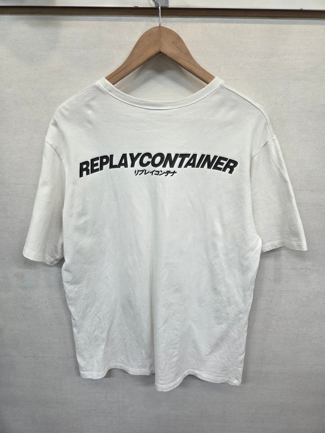 리플레이컨테이너 시그니처 코튼 반팔 대략 L 오버핏  상품이미지2
