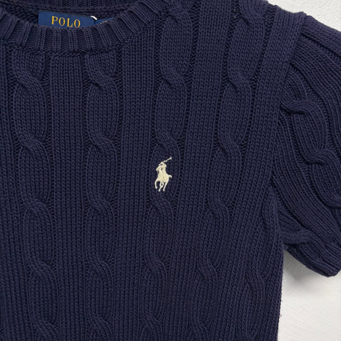 폴로 랄프로렌 케이블 반팔 니트 3 상품이미지3