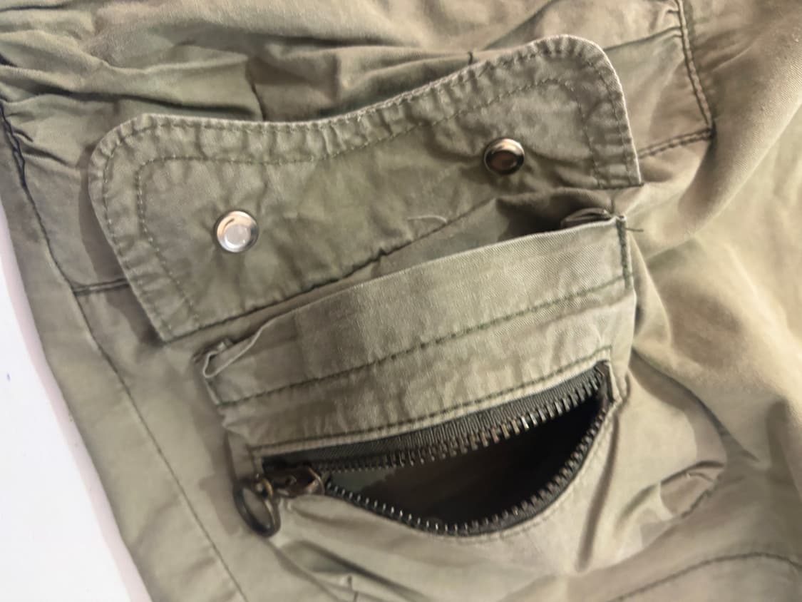 TTF✳️빈티지 밀리터리 셔링 포켓 스커트 상품이미지8