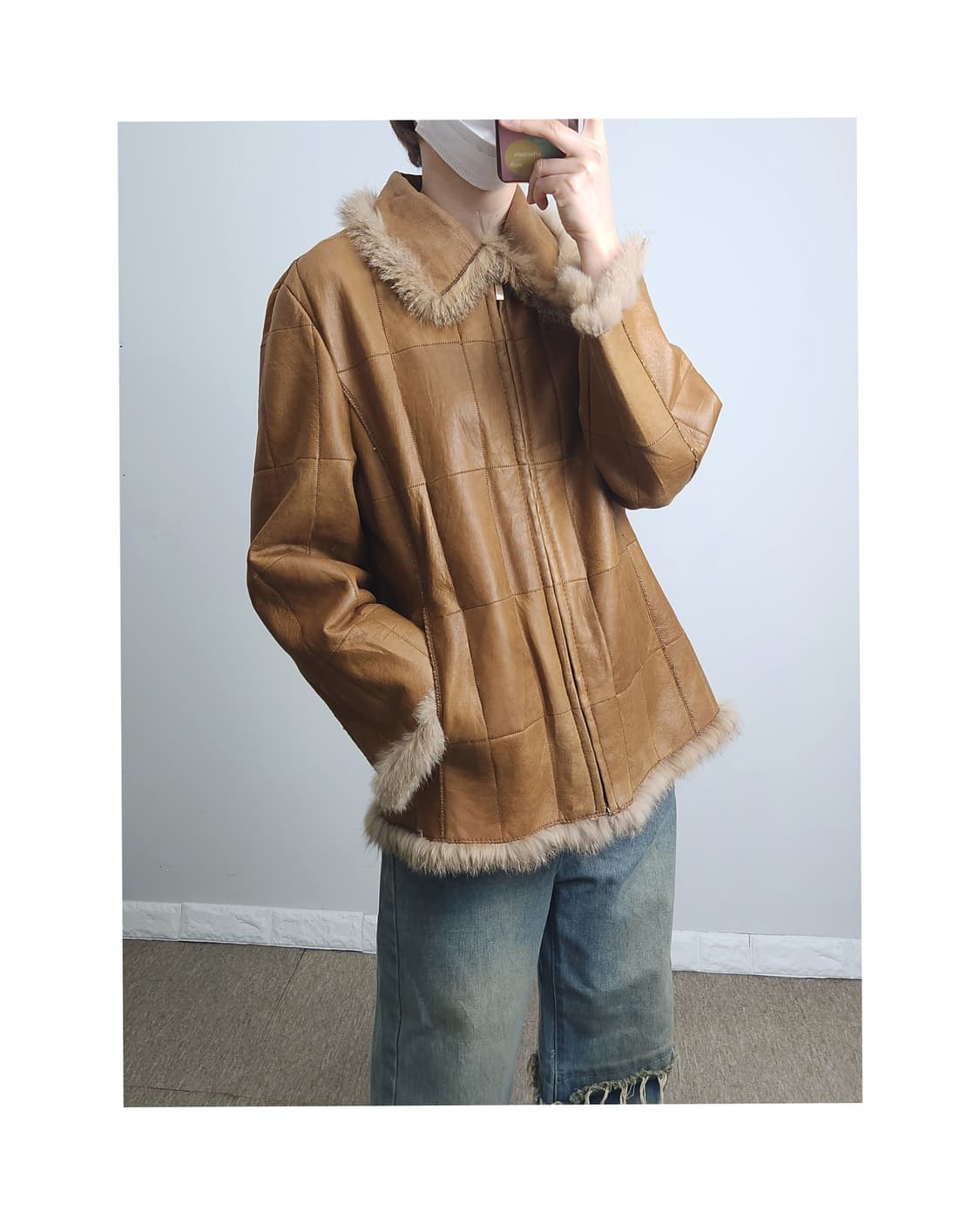 (Christ) 퍼 레더 자켓 상품이미지1