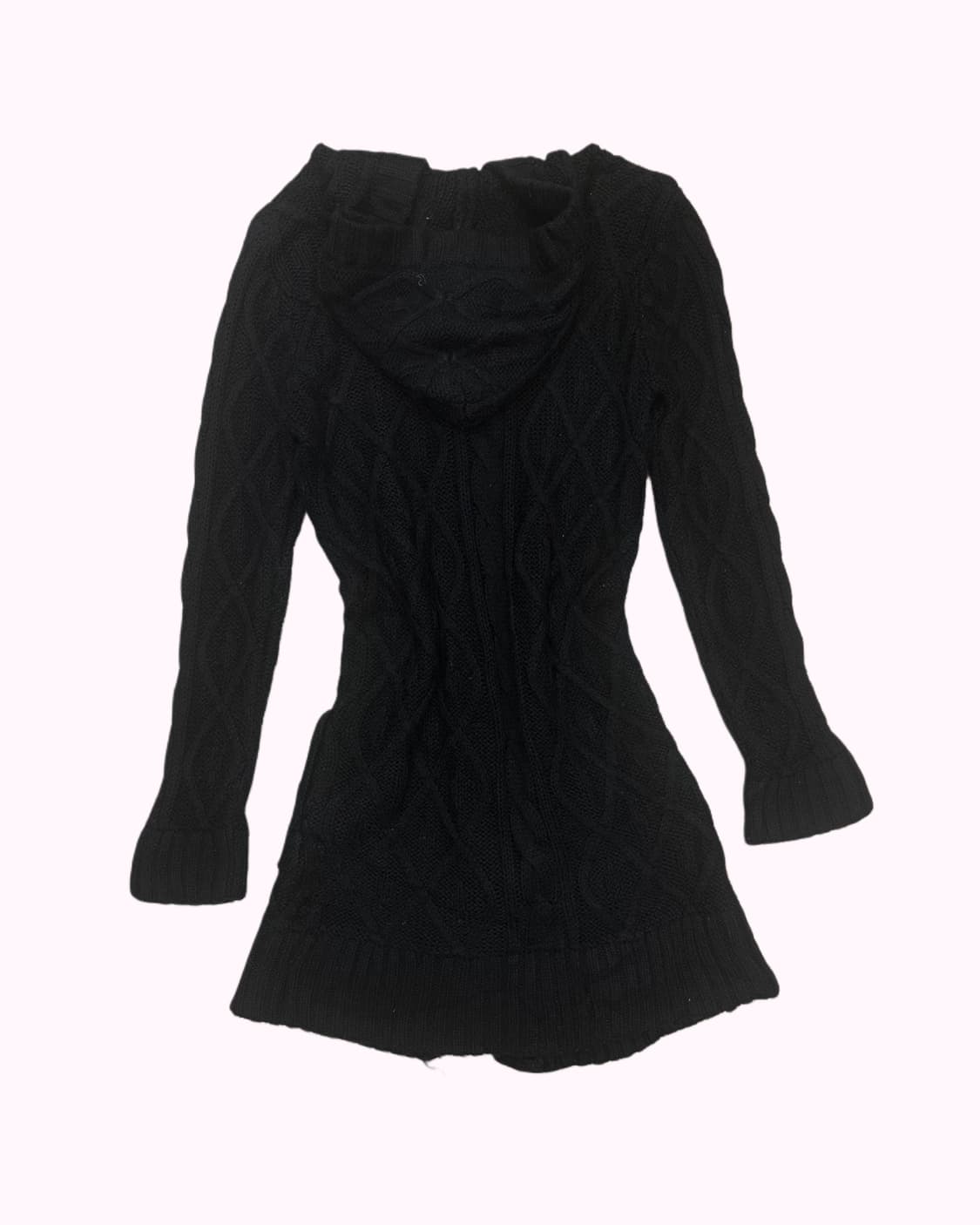 knit long hood cardigan 상품이미지4