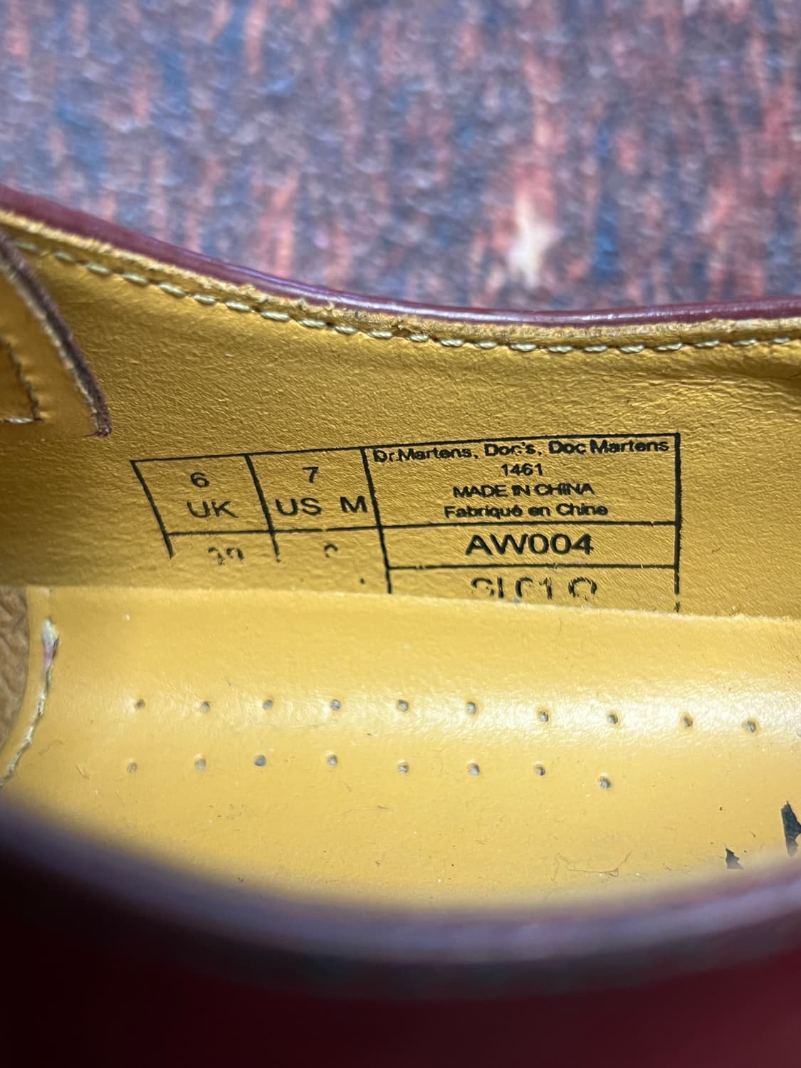 [250] 닥터마틴 1461 체리레드 3홀 로퍼 UK6 상품이미지8