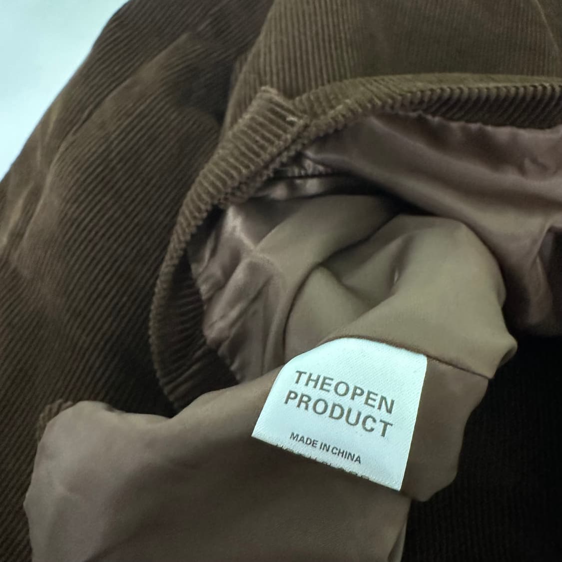 우먼OS 더오픈프로덕트 브라운 클래식핏 코듀로이 블레이져 상품이미지5