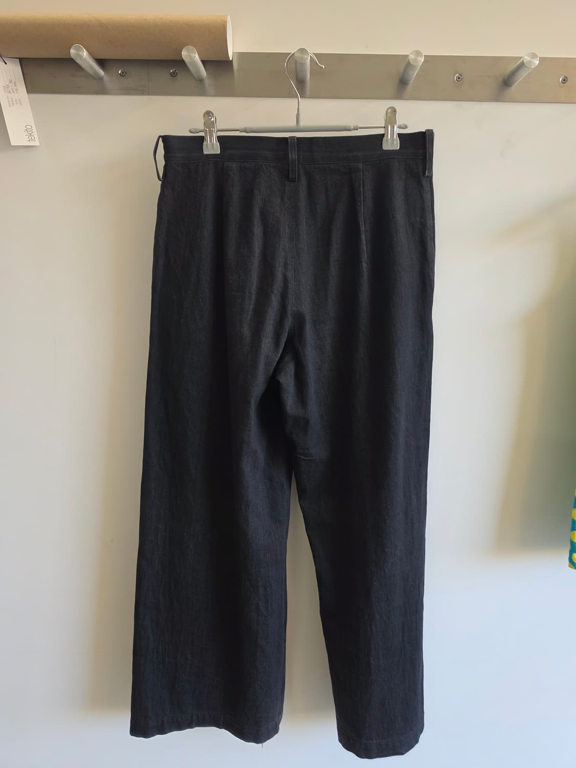 요지 야마모토 와이드 크롭 코튼 팬츠 상품이미지2