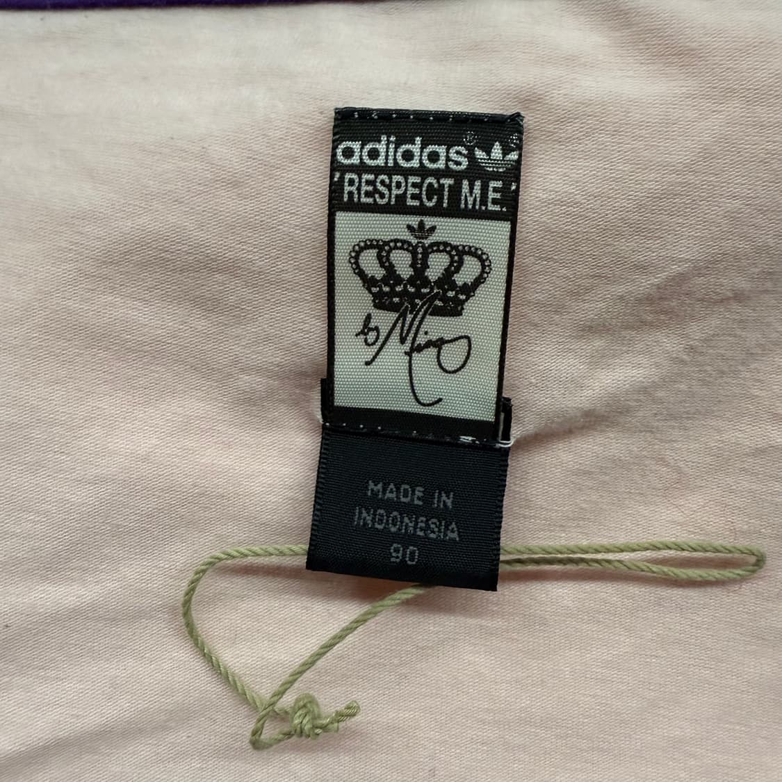 아디다스 딸기우유 핑크 퍼플 트랙탑 요가 플라테스 운동복 브이넥 긴팔티 상품이미지5