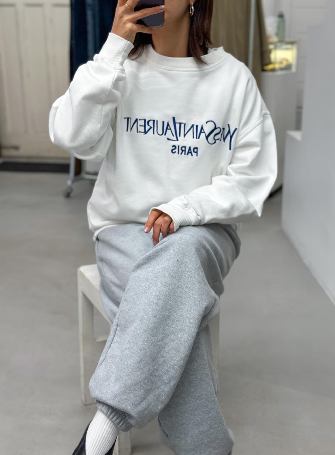 90s 입생로랑 스웻셔츠 상품이미지2