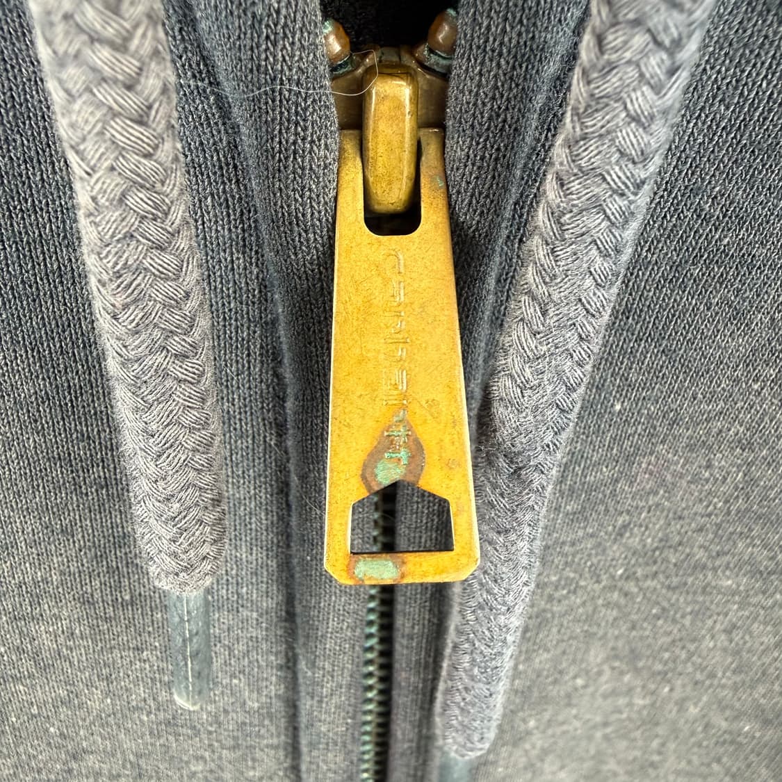 (M) 칼하트 레인디펜더 후드집업 네이비 (에이징) 상품이미지3