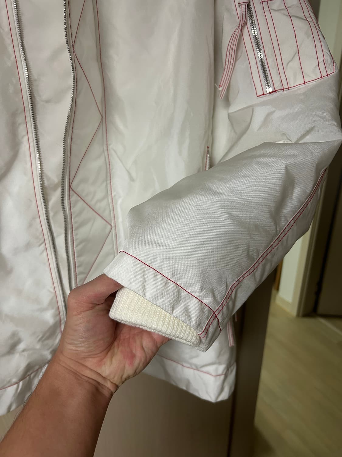 강혁 23FW 에어백 더블 지퍼 구스다운 파카 패딩 상품이미지4