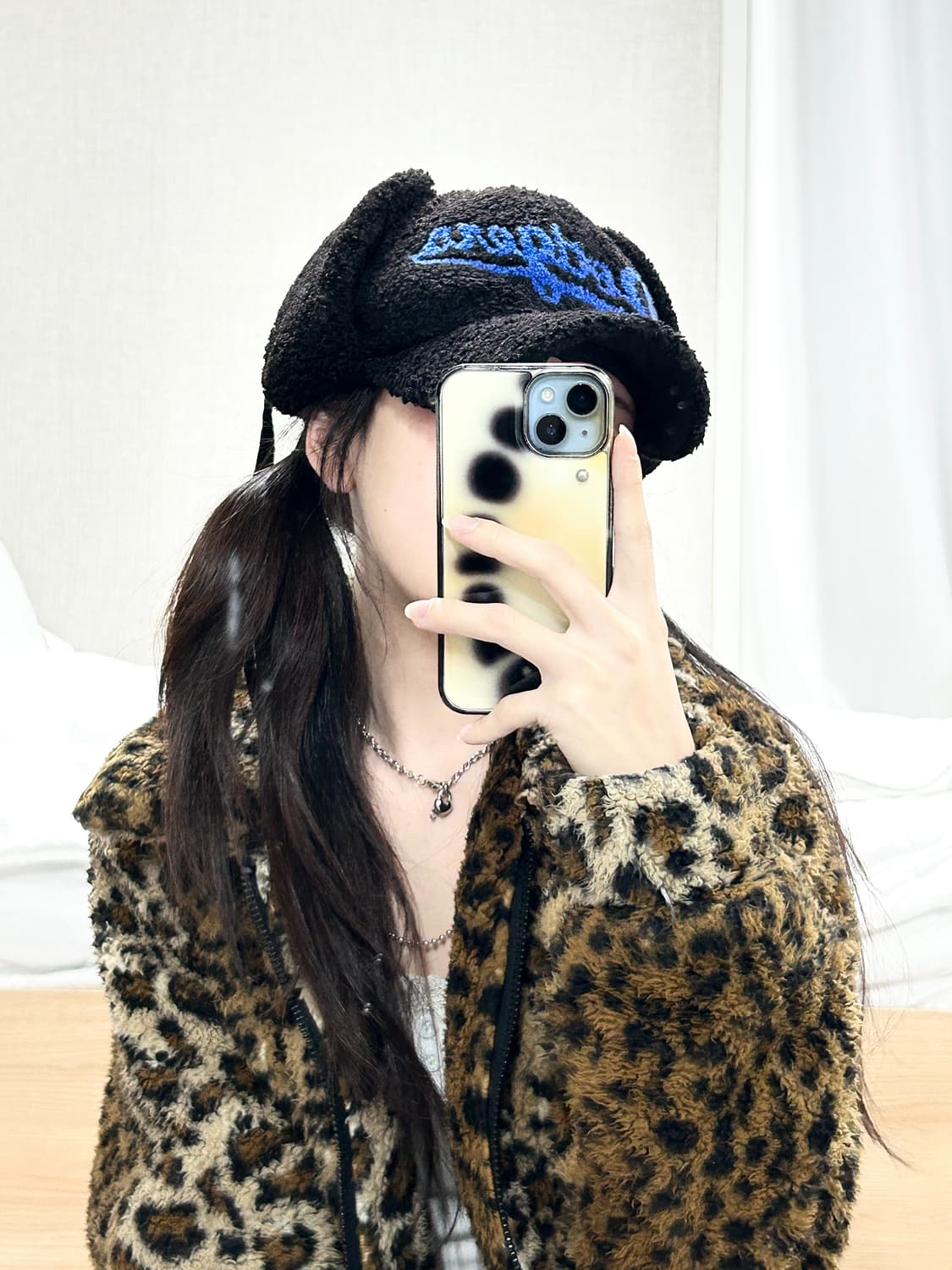 MLB LA다저스 블랙 뽀글이 트루퍼 햇 상품이미지1