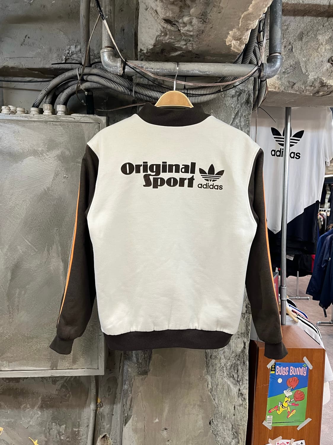 아디다스 오리지널 바시티 자켓 브라운 L #csz2677 상품이미지2