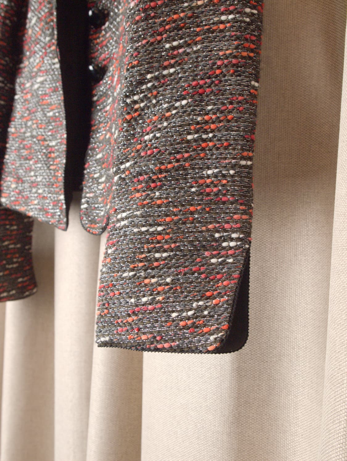 Collarless Tweed Jacket 상품이미지8