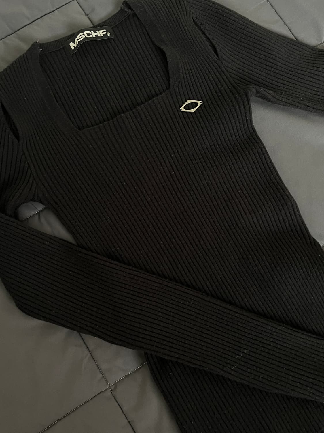 미스치프 스퀘어넥 니트탑(m) 상품이미지1