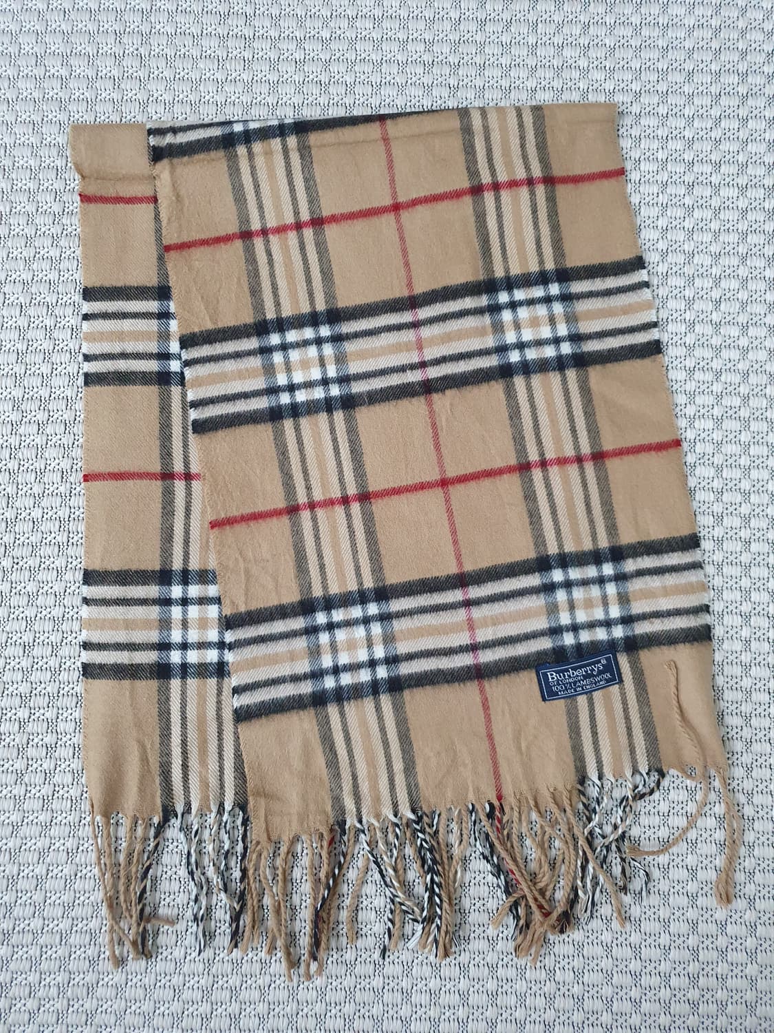 1980s 버버리 울 머플러 상품이미지2
