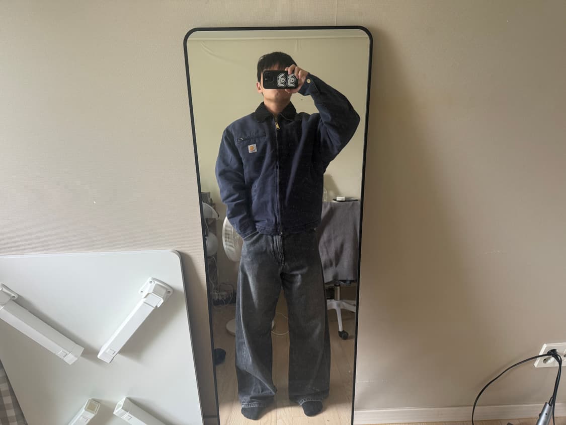 칼하트 wip og 디트로이트자켓 다크네이비 상품이미지5