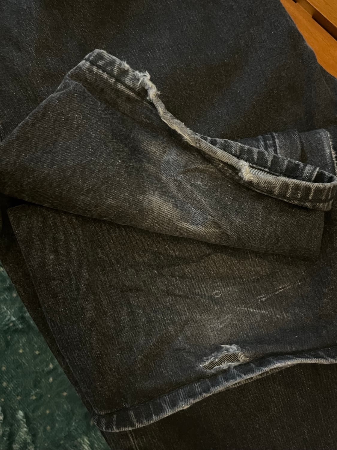 Bape 메탈 로고 데님 팬츠 23FW 상품이미지7