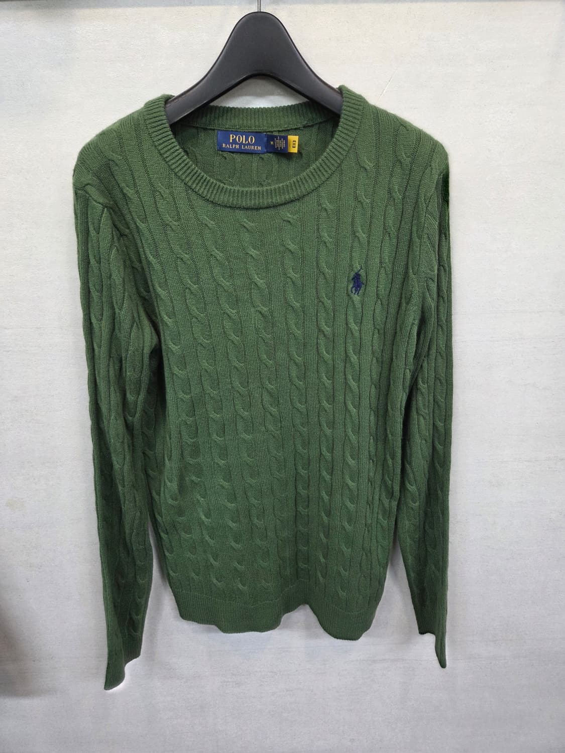 폴로랄프로렌 케이블 니트 그린 m 상품이미지1