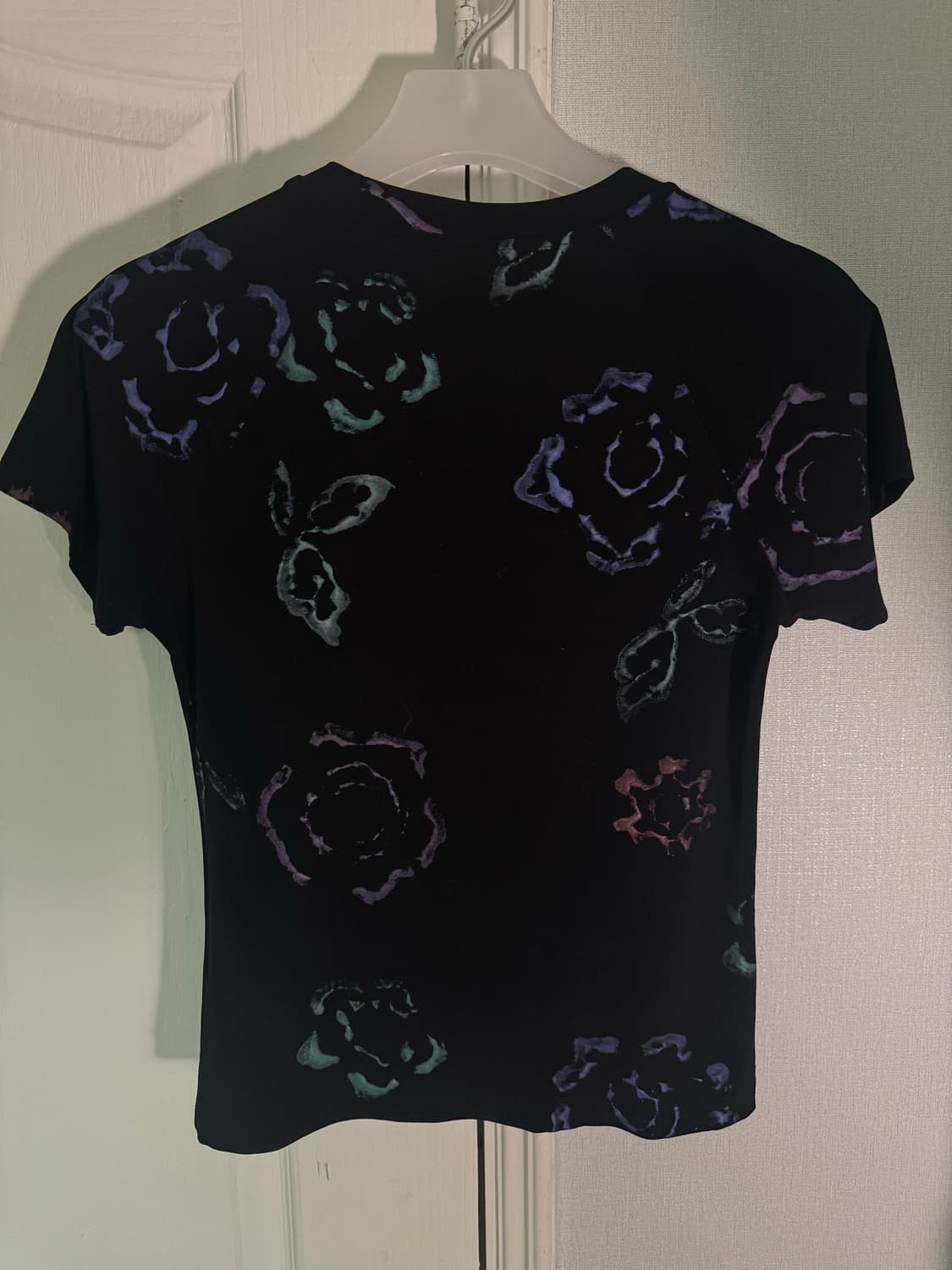 TEAK black flower top 상품이미지2